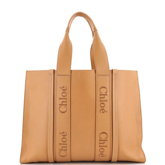 Chloe Woody Tote Leather Large
