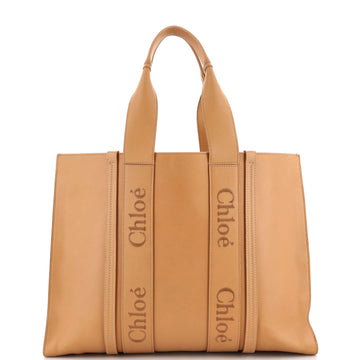 Chloe Woody Tote Leather Large