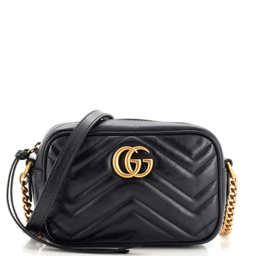 Gucci GG Marmont Shoulder Bag Matelasse Leather Mini
