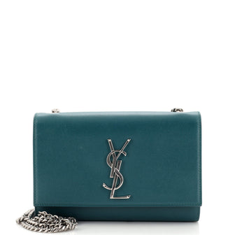 Saint Laurent Classic Monogram Crossbody Bag Grainy Leather Small