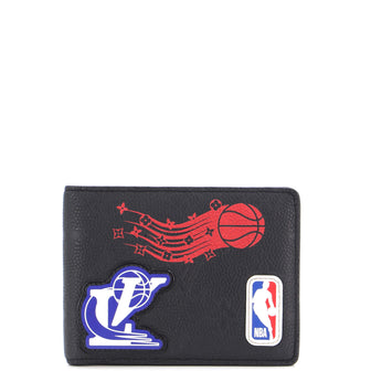 Louis Vuitton LV x NBA Multiple Wallet Printed Monogram Embossed Leather Black