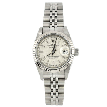 Rolex Oyster Perpetual Datejust Automatic Watch Stainless Steel and White Gold 26
