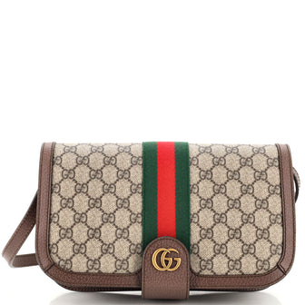 Gucci Ophidia Compartment Messenger Bag GG Coated Canvas Medium