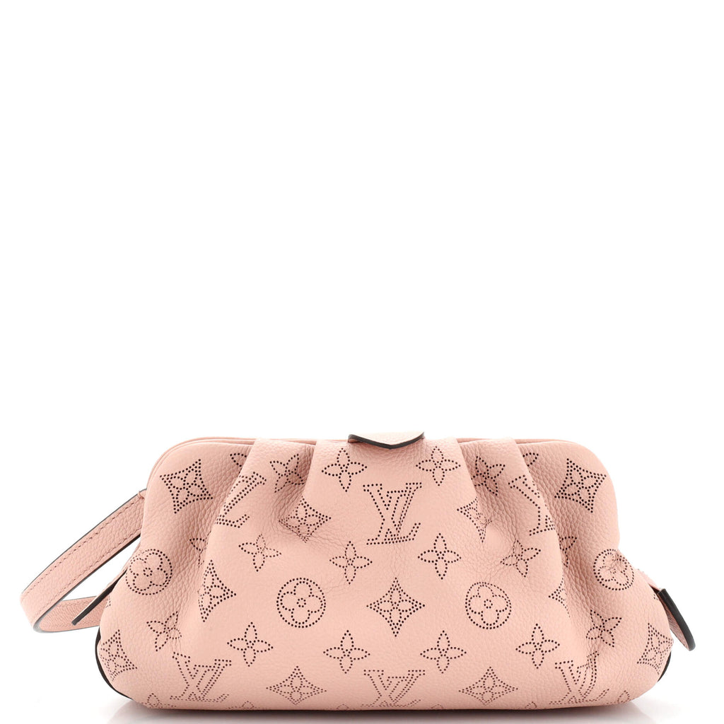 Louis Vuitton Pale Pink Mahina Leather Scala Mini Pouch