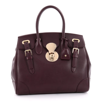 Ralph Lauren Collection Soft Ricky Handbag Leather 33 Purple 2243901