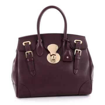 Ralph Lauren Collection Soft Ricky Handbag Leather 33 Purple 2243901