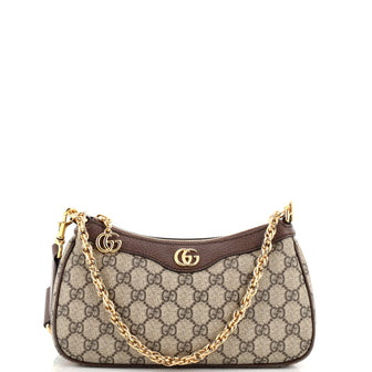 Gucci Ophidia Charm Shoulder Bag GG Coated Canvas Small