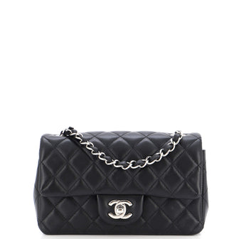Chanel Classic Single Flap Bag Quilted Lambskin Mini