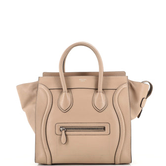 Celine Luggage Bag Grainy Leather Mini