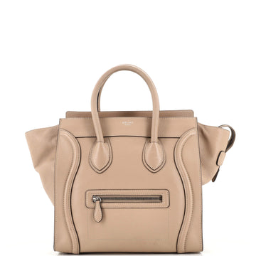 Celine Luggage Bag Grainy Leather Mini