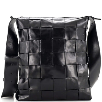 Bottega Veneta Cassette Messenger Bag Maxi Intrecciato Paper Calfskin