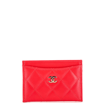 Chanel Classic Card Holder Quilted Caviar