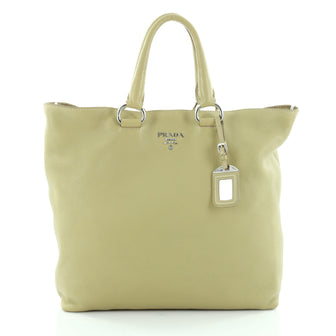 Prada Convertible Tote Vitello Daino Large Green 2244501