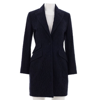 Christian Dior Women's Three Pocket Button Up Coat Lace