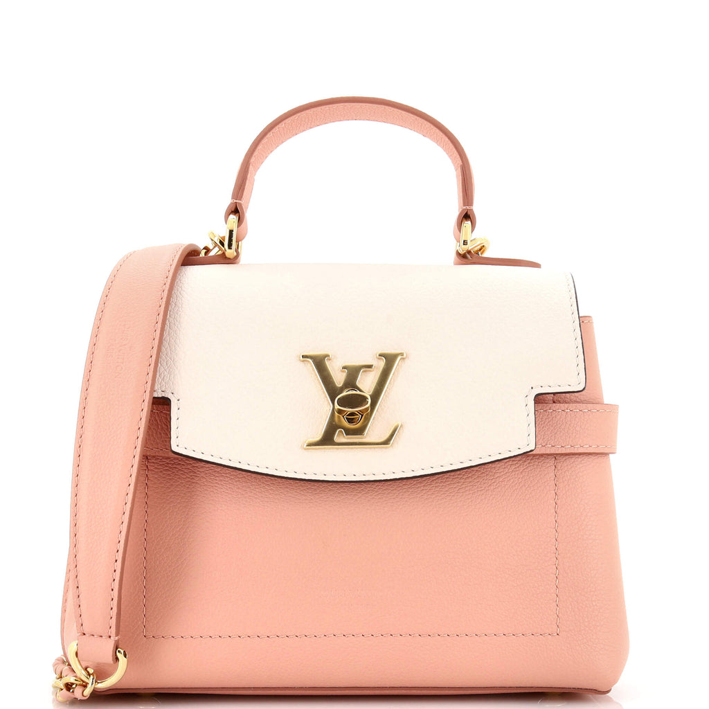 Louis Vuitton Lockme Ever Shoulder Bag in Pink Leather
