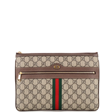 Gucci Ophidia Zip Pouch GG Coated Canvas Large