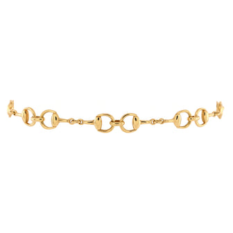 Gucci Horsebit Chain Bracelet 18K Yellow Gold Small