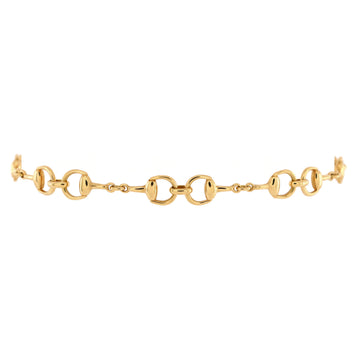 Gucci Horsebit Chain Bracelet 18K Yellow Gold Small