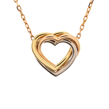 Cartier Trinity Heart Pendant Necklace 18K Tricolor Gold
