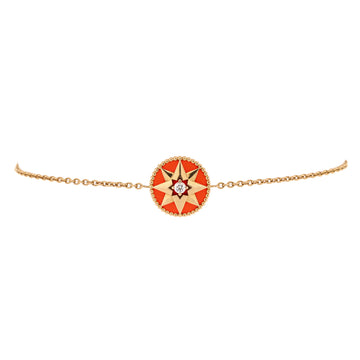 Christian Dior Rose des Vents Bracelet 18K Yellow Gold with Diamond and Lacquered Ceramic