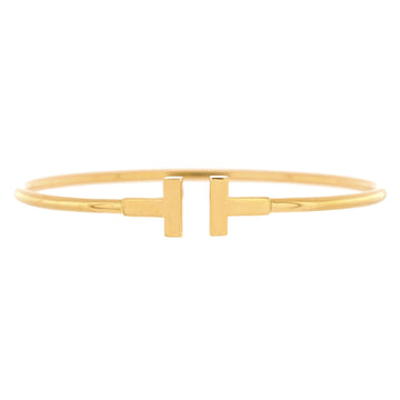 Tiffany & Co. T Wire Bracelet 18K Yellow Gold