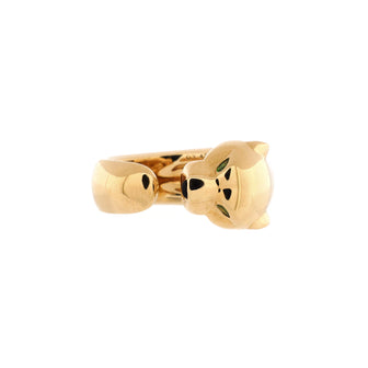Cartier Panthere de Cartier Band Ring 18K Yellow Gold with Onyx and Tsavorite 11mm