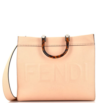 Fendi Sunshine Shopper Tote Leather Medium