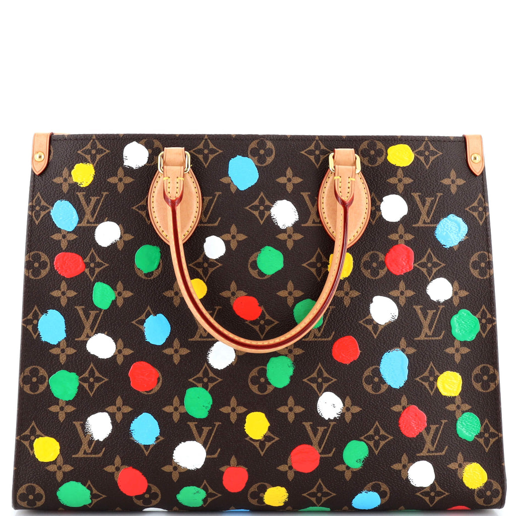 Louis Vuitton OnTheGo Tote Yayoi Kusama Painted Dots Monogram Canvas MM  Multicolor 224646117