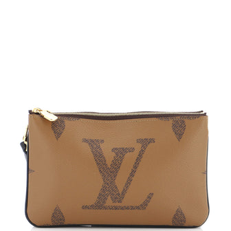 Louis Vuitton Double Zip Pochette Reverse Monogram Giant