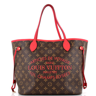 Louis Vuitton Neverfull Tote Limited Edition Ikat Monogram Canvas MM