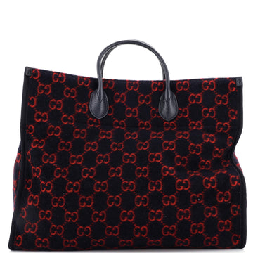 Gucci Shopping Tote GG Wool Large