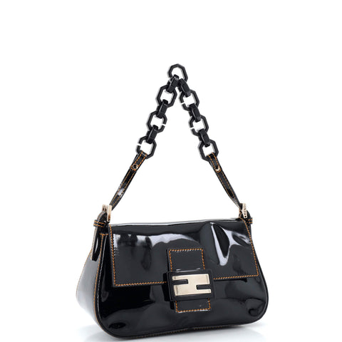 Fendi Forever Mama Bag Patent and Resin Mini Black 224646157