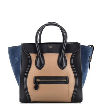 Celine Tricolor Luggage Bag Leather Mini