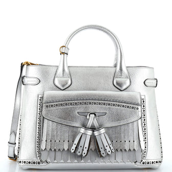 Burberry Brogues Tassel Banner Tote Leather Medium