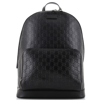 Gucci Signature Pocket Backpack Guccissima Leather Large