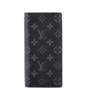 Louis Vuitton Brazza Wallet Monogram Eclipse Canvas