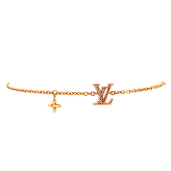 Louis Vuitton LV Iconic Bracelet Metal with Crystals Rose gold 224646219