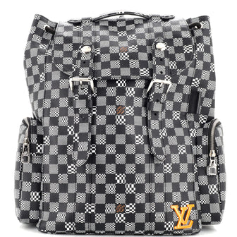 Louis Vuitton Christopher Backpack Limited Edition Distorted Damier Black 224646225