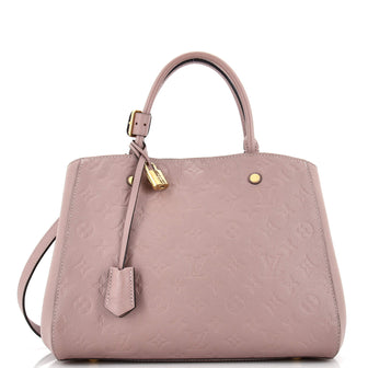 Louis Vuitton Montaigne Handbag Monogram Empreinte Leather MM