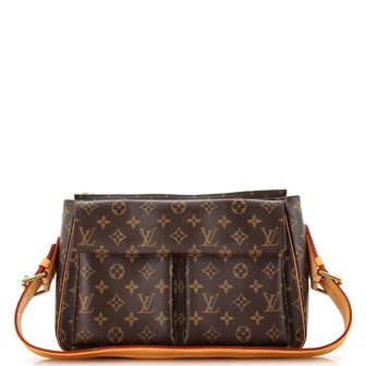Louis Vuitton Viva Cite Handbag Monogram Canvas GM Brown 224646267