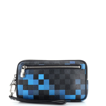 Louis Vuitton Alpha Clutch Limited Edition Damier Graphite Pixel