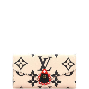 Louis Vuitton Sarah Wallet Limited Edition Crafty Monogram Empreinte Giant