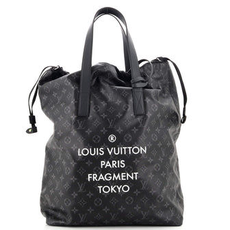 Louis Vuitton Cabas Light Drawstring Bag Monogram Eclipse Canvas