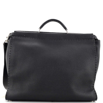 Fendi Monster Selleria Peekaboo Fit Bag Leather Large