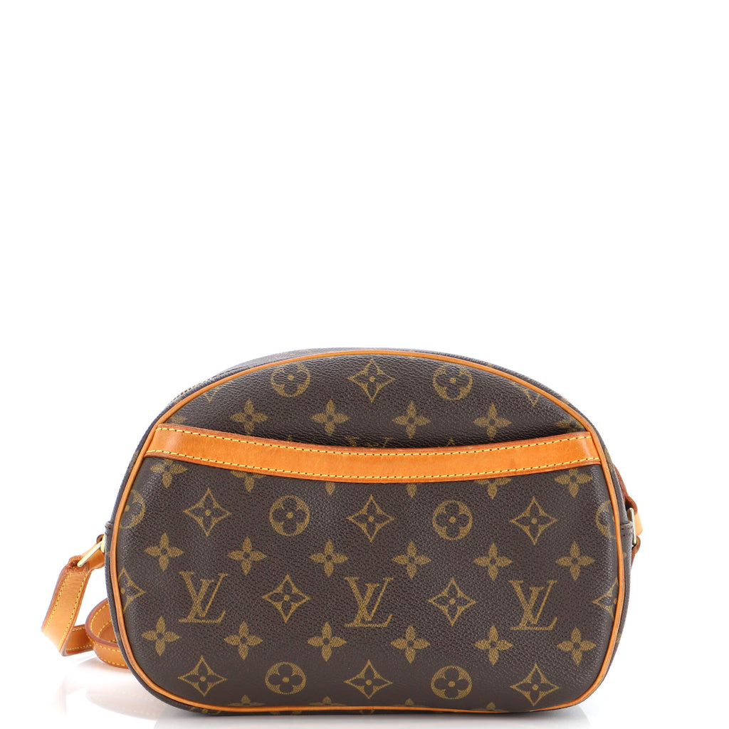 Louis Vuitton Brown Monogram Canvas Leather Blois Crossbody Bag at