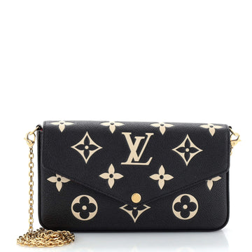 Louis Vuitton Felicie Pochette Bicolor Monogram Empreinte Giant