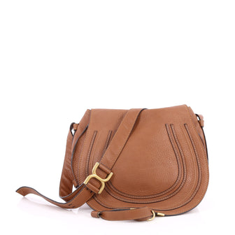 Chloe Marcie Crossbody Bag Leather Medium Brown 2246502