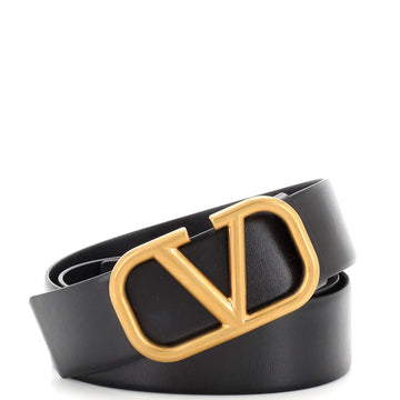 Valentino Garavani VLogo Belt Leather Wide