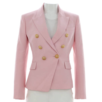 Balmain Women's Double Breasted Blazer Wool