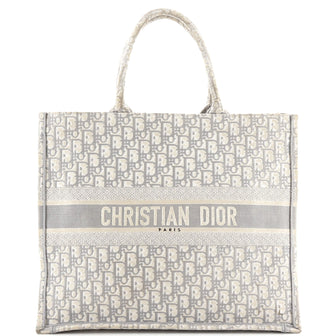Christian Dior Book Tote Oblique Canvas Large